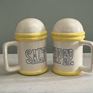 Vintage 1977 Artisan Signed Funky Salt and Pepper Shakers